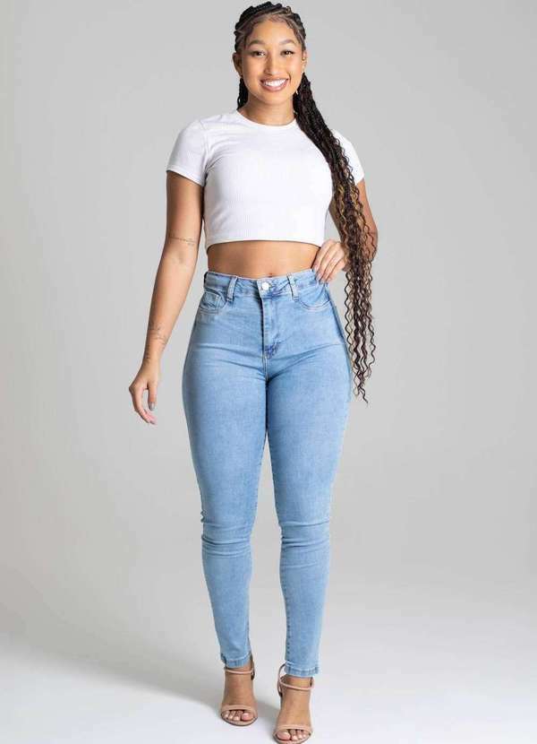 Sawary - Calça Sawary Jeans Super Lipo Azul