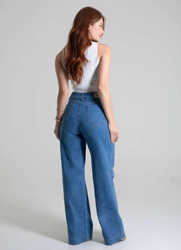 Sawary - Calça Sawary Jeans Wide Leg - 279819 Azul 4