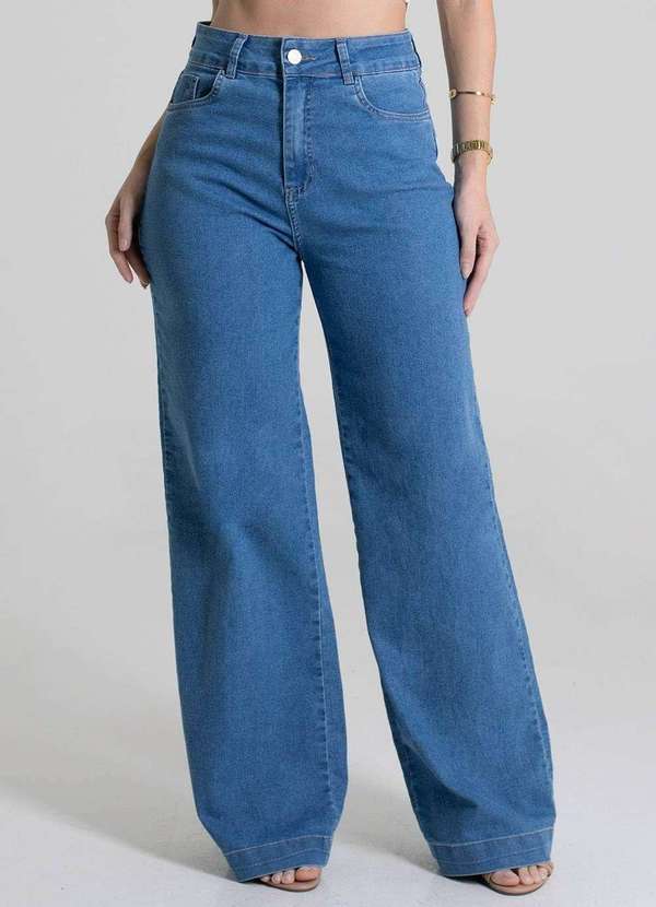 Sawary - Calça Sawary Jeans Wide Leg - 279819 Azul 5