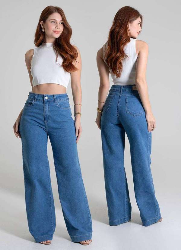 Sawary - Calça Sawary Jeans Wide Leg - 279819 Azul 6