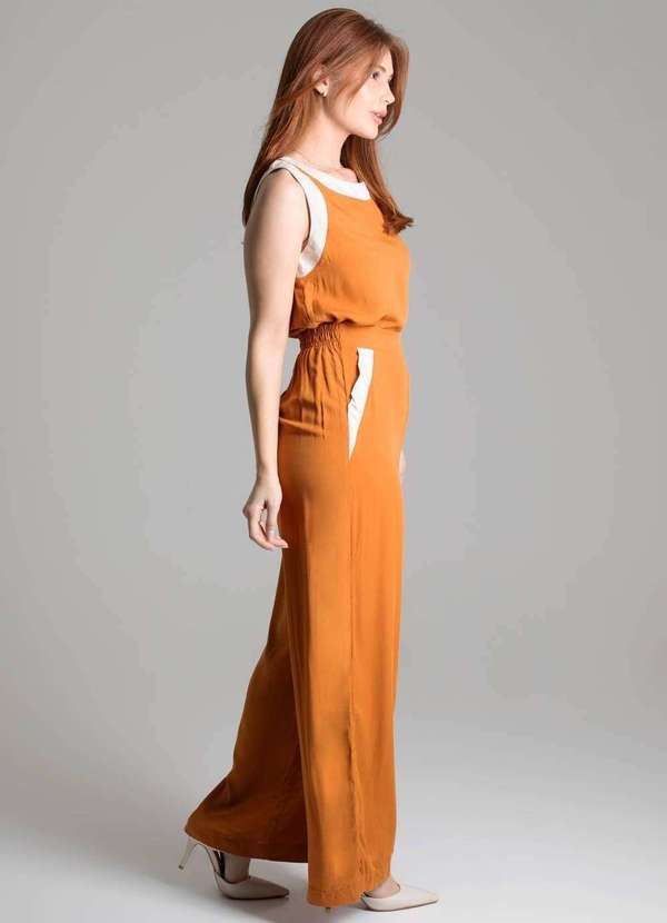 Sawary - Calça Sawary Pantalona - 277978 Laranja 3