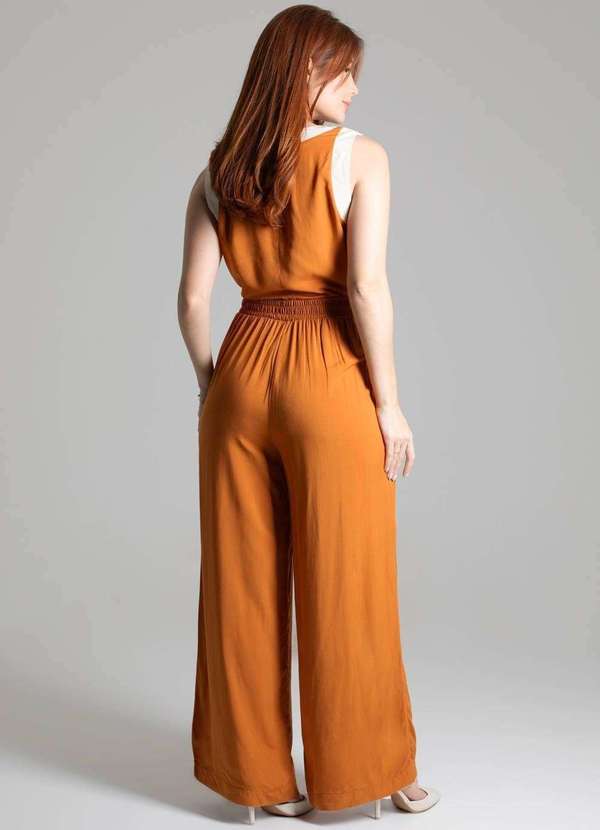 Sawary - Calça Sawary Pantalona - 277978 Laranja 4