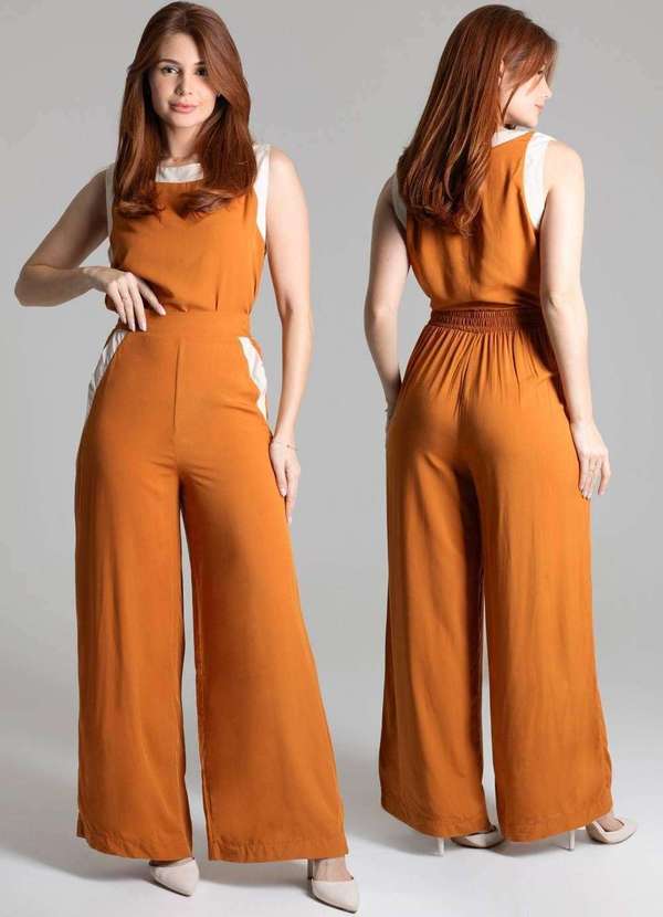 Sawary - Calça Sawary Pantalona - 277978 Laranja 6