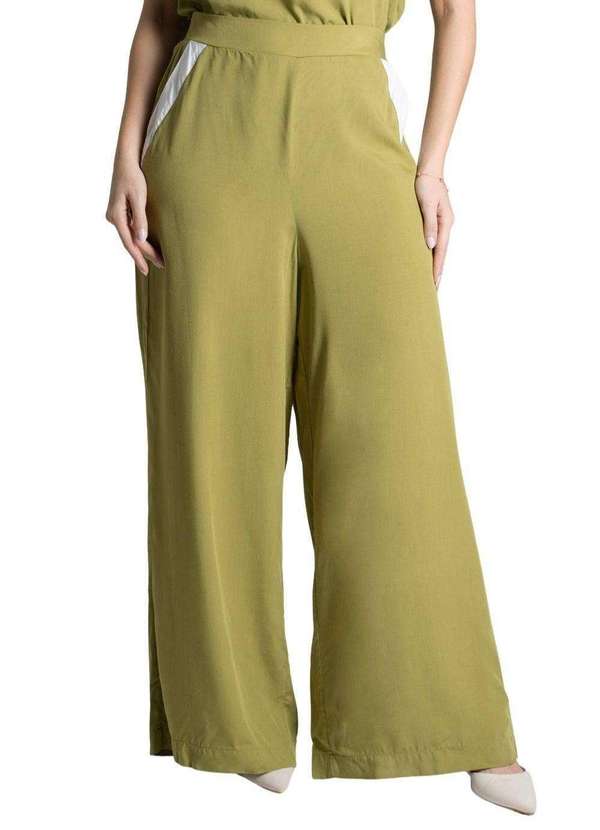 Sawary - Calça Sawary Pantalona - 278629 Verde