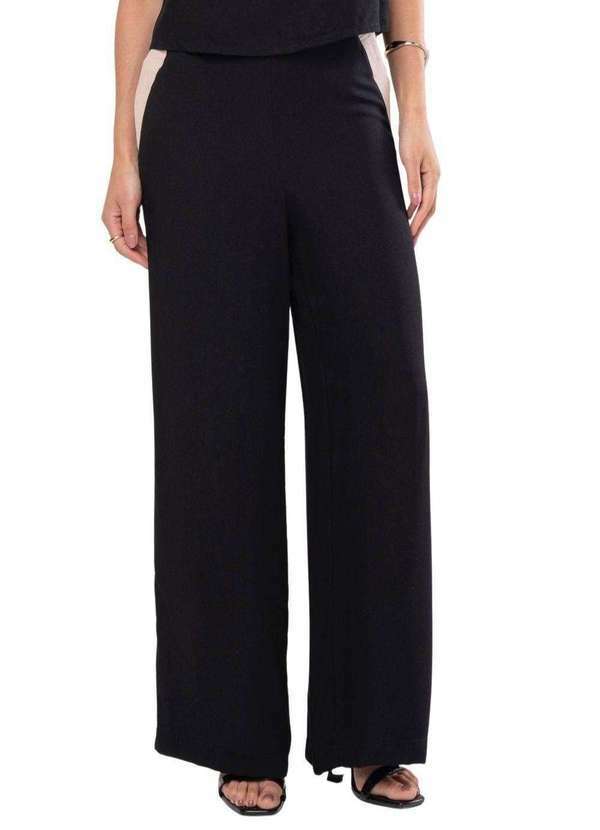 Sawary - Calça Sawary Pantalona - 278632 Preto