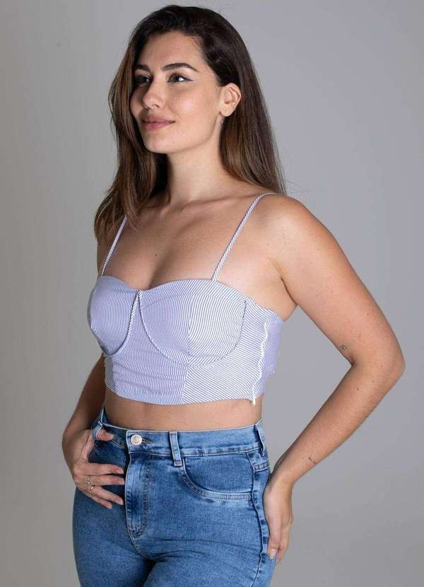 Sawary - Top Sawary Listrado - 277095 Azul 3