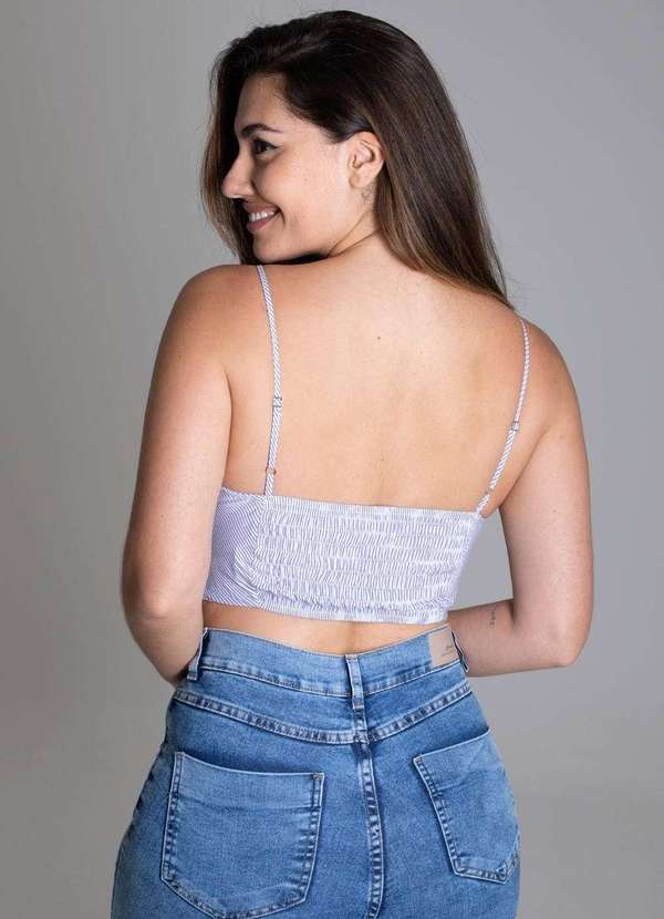 Sawary - Top Sawary Listrado - 277095 Azul 4