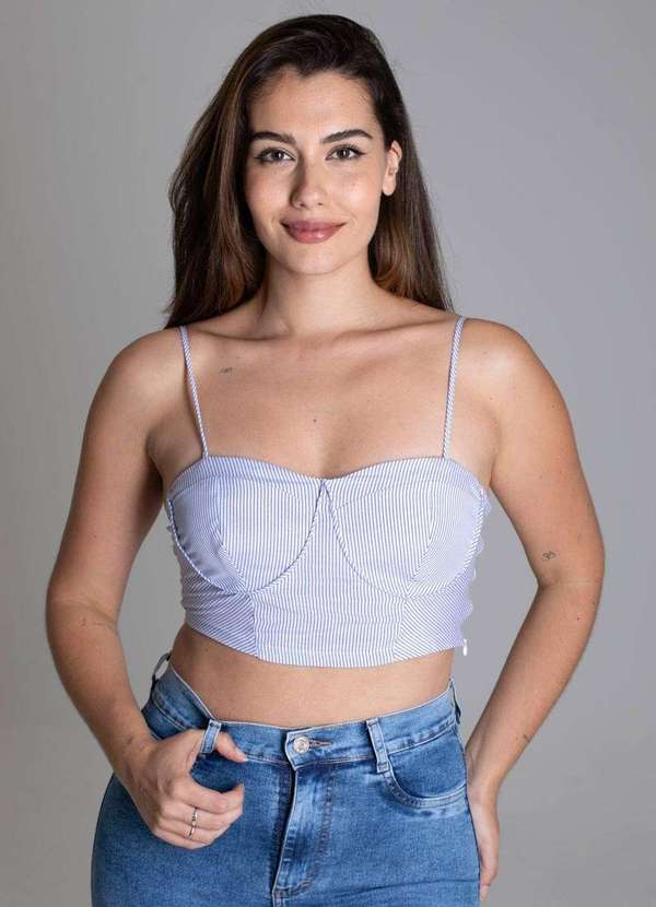 Sawary - Top Sawary Listrado - 277095 Azul 5