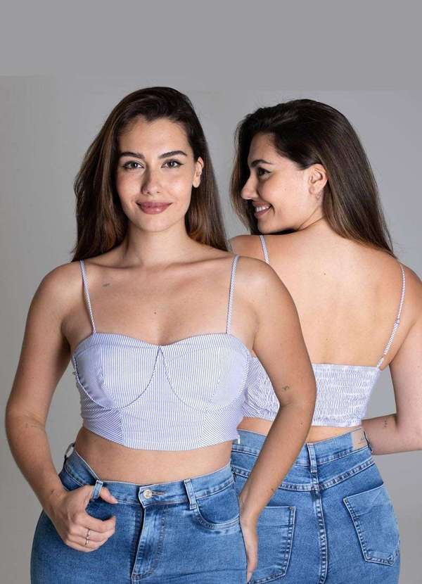 Sawary - Top Sawary Listrado - 277095 Azul 7