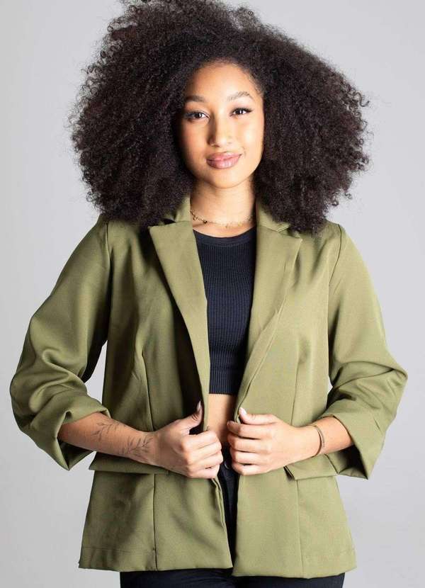 Sawary - Blazer Sawary Alfaiataria Verde 2