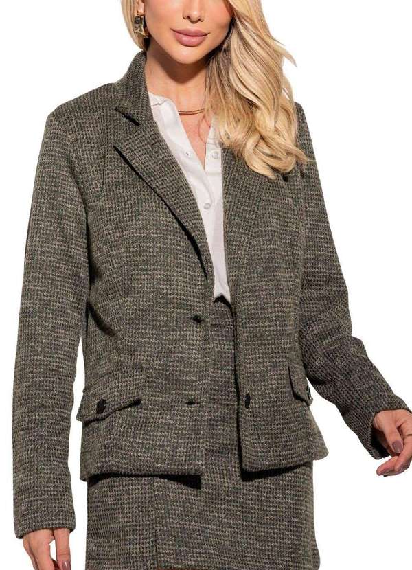 Sawary - Blazer Sawary Alfaiataria Verde