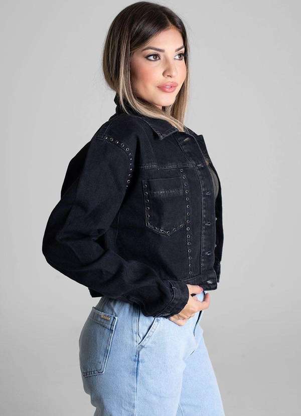 Sawary - Jaqueta Jeans Sawary - 274395 Preto 2