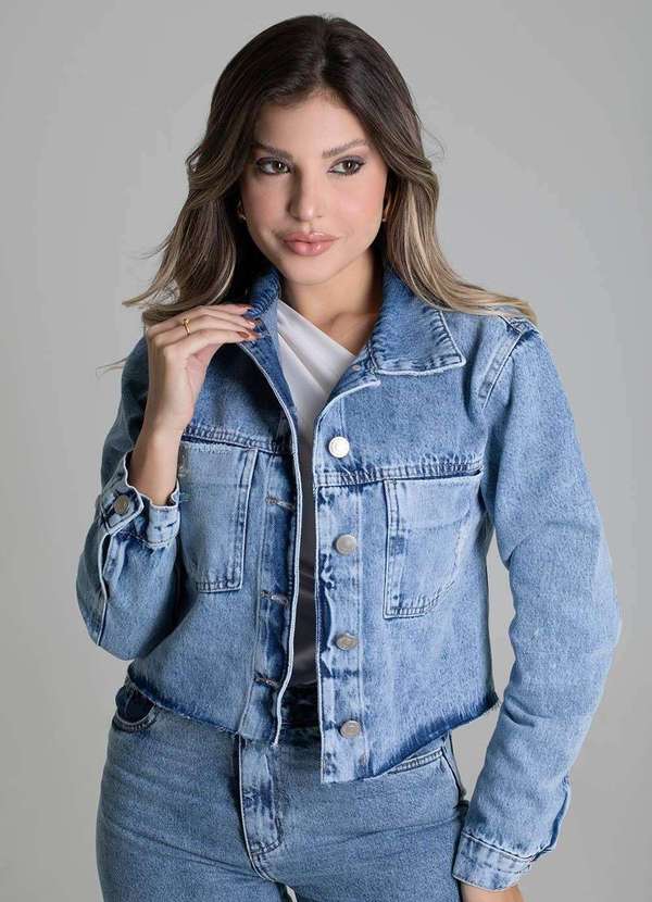 Sawary - Jaqueta Jeans Sawary - 278601 Azul 2