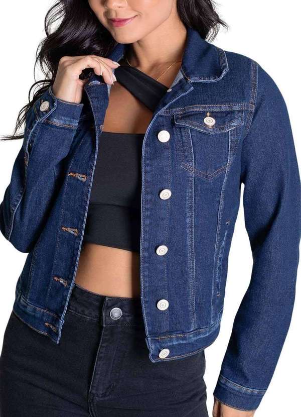 Sawary - Jaqueta Jeans Sawary - 279191 Azul