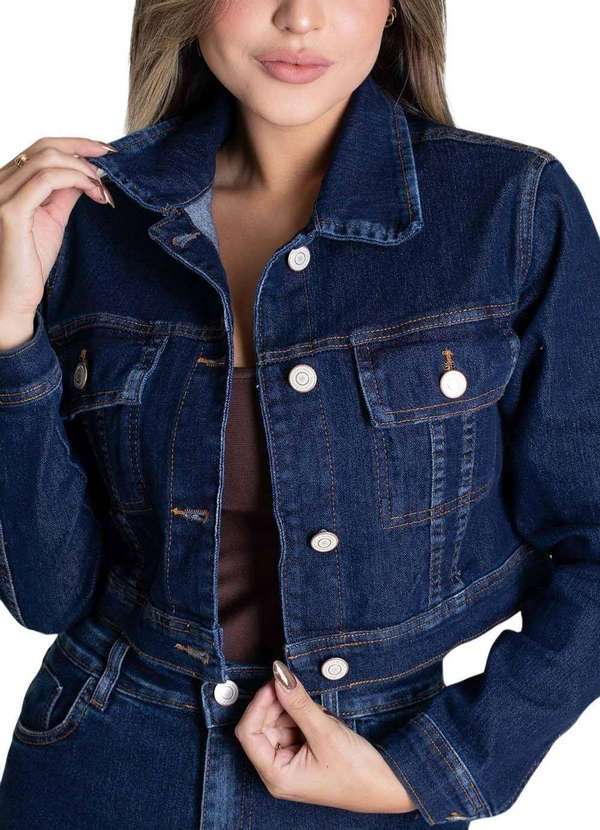 Jaqueta Jeans Sawary - 279192 Azul - Sawary Oficial