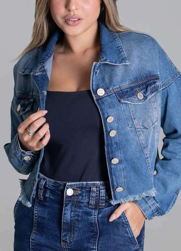 Sawary - Jaqueta Jeans Sawary - 279221 Azul 4