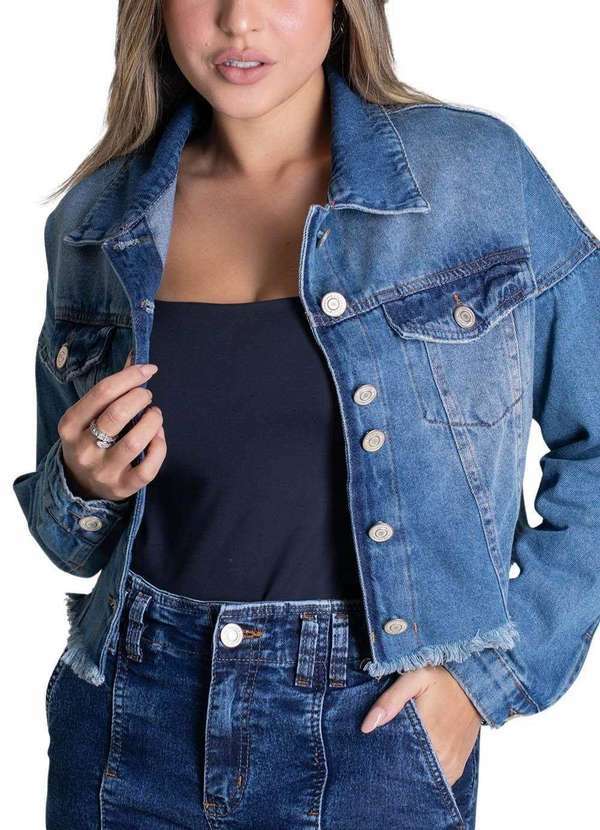 Sawary - Jaqueta Jeans Sawary - 279221 Azul 5