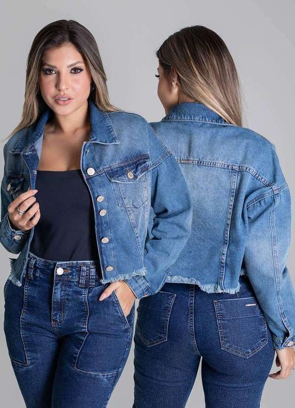 Sawary - Jaqueta Jeans Sawary - 279221 Azul 6