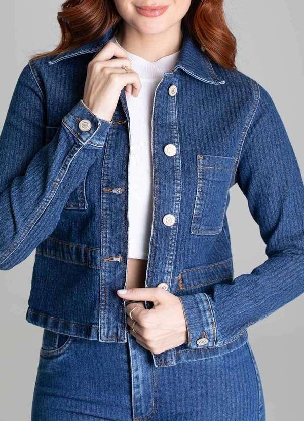 Sawary - Jaqueta Jeans Sawary - 279140 Azul 5