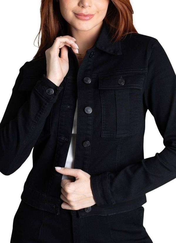 Sawary - Jaqueta Sarja Sawary - 277137 Preto