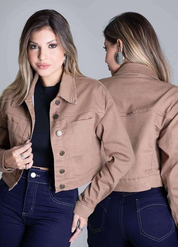 Sawary - Jaqueta Sarja Sawary - 279188 Marrom 6