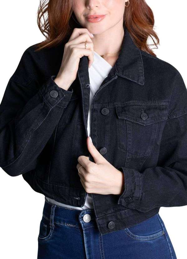 Sawary - Jaqueta Sarja Sawary - 279302 Preto