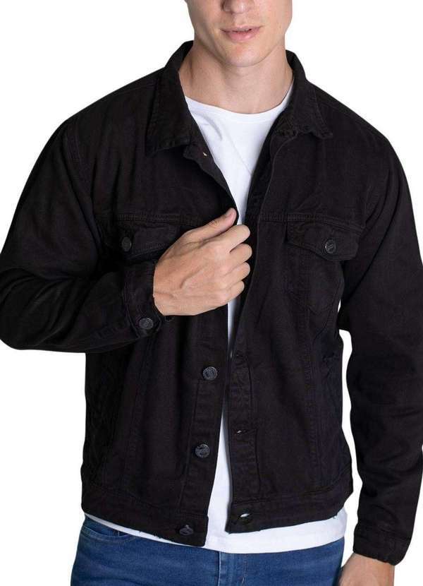 Sawary - Jaqueta Sarja Sawary - 279396 Preto