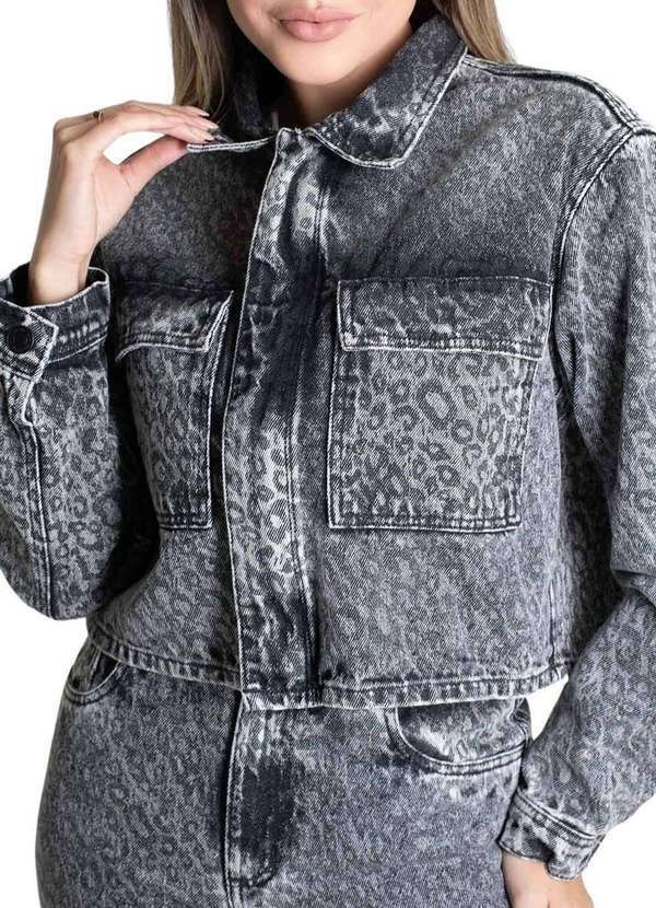 Sawary - Jaqueta Sarja Sawary - 279481 Preto