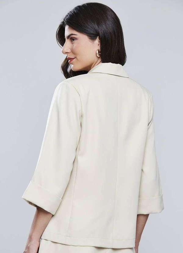 Sawary - Blazer Sawary Alfaiataria - 277340 Bege 4