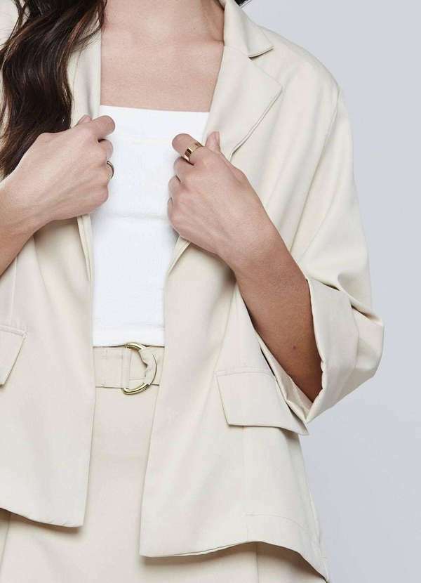 Sawary - Blazer Sawary Alfaiataria - 277340 Bege 5