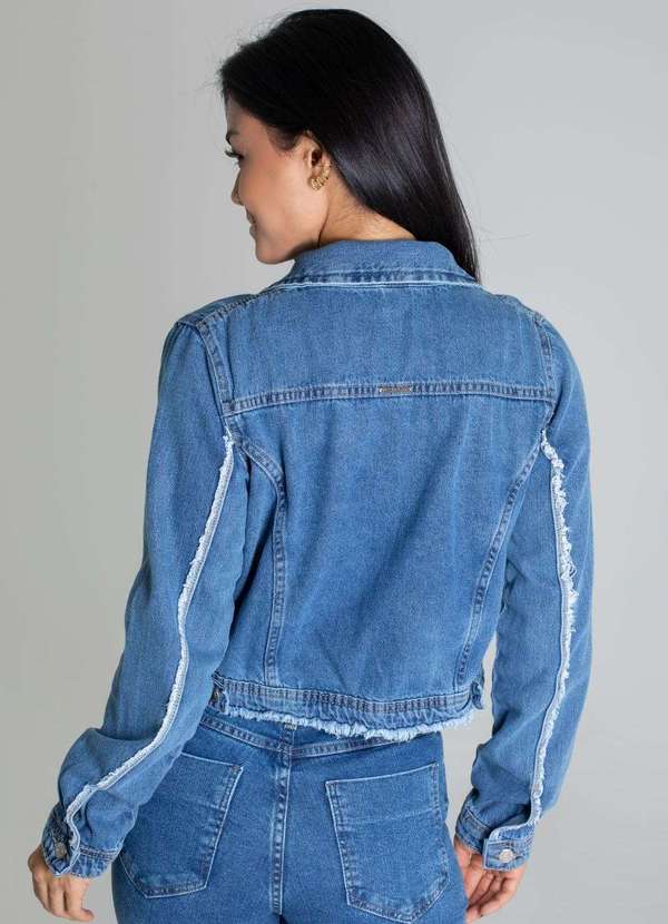 Sawary - Jaqueta Jeans Sawary Azul 4