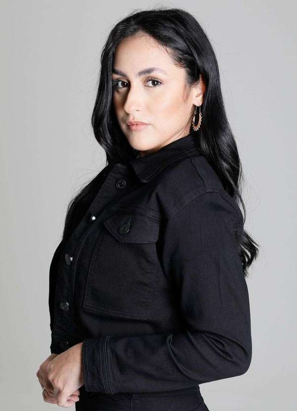 Sawary - Jaqueta Sarja Sawary Preto 3