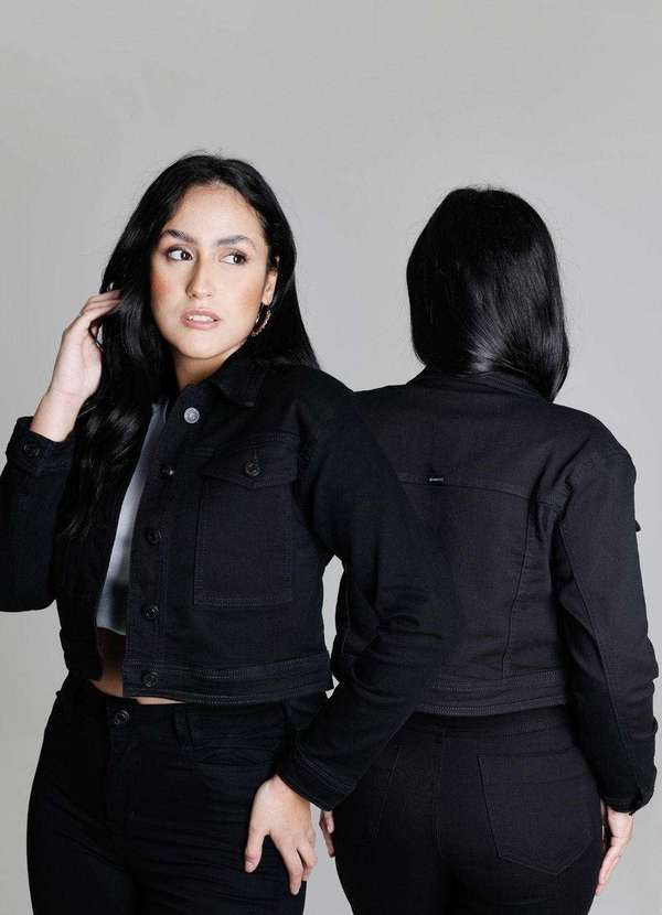 Sawary - Jaqueta Sarja Sawary Preto 6