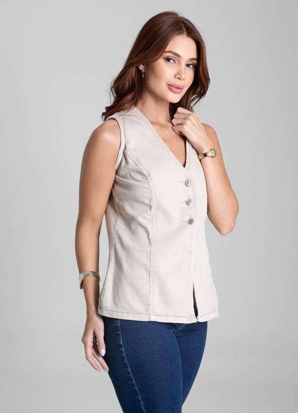 Sawary - Colete Sarja Sawary - 282110 Bege 3