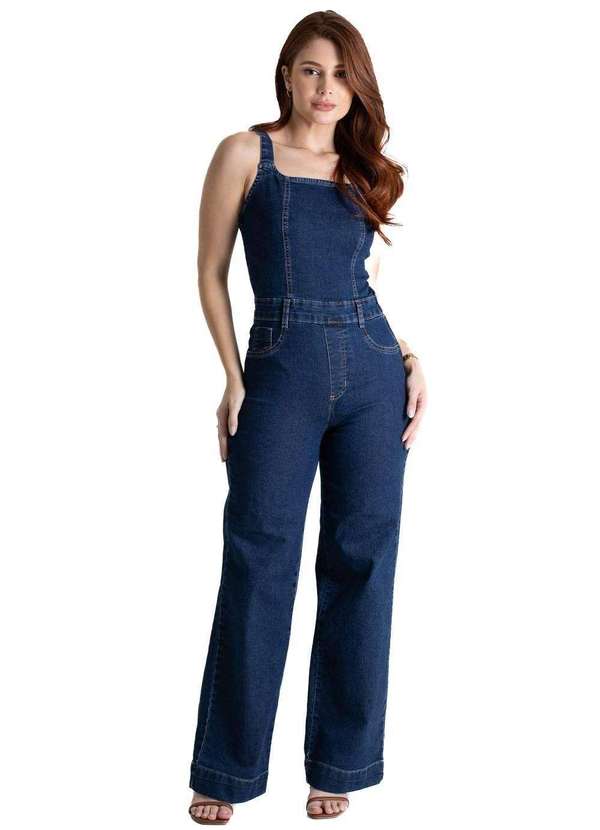 Sawary - Macacão Jeans Sawary - 280535 Azul