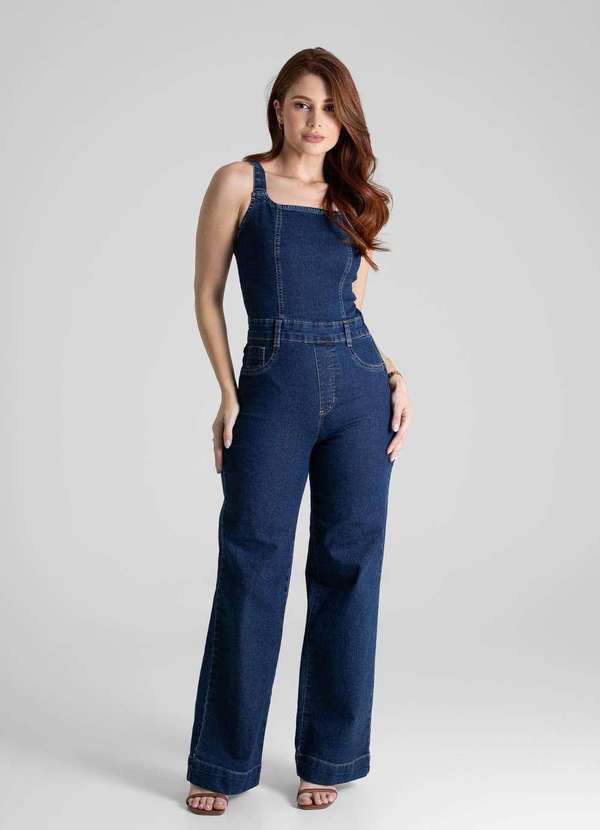 Sawary - Macacão Jeans Sawary - 280535 Azul 2