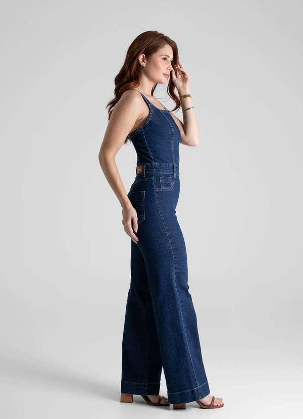 Sawary - Macacão Jeans Sawary - 280535 Azul 3