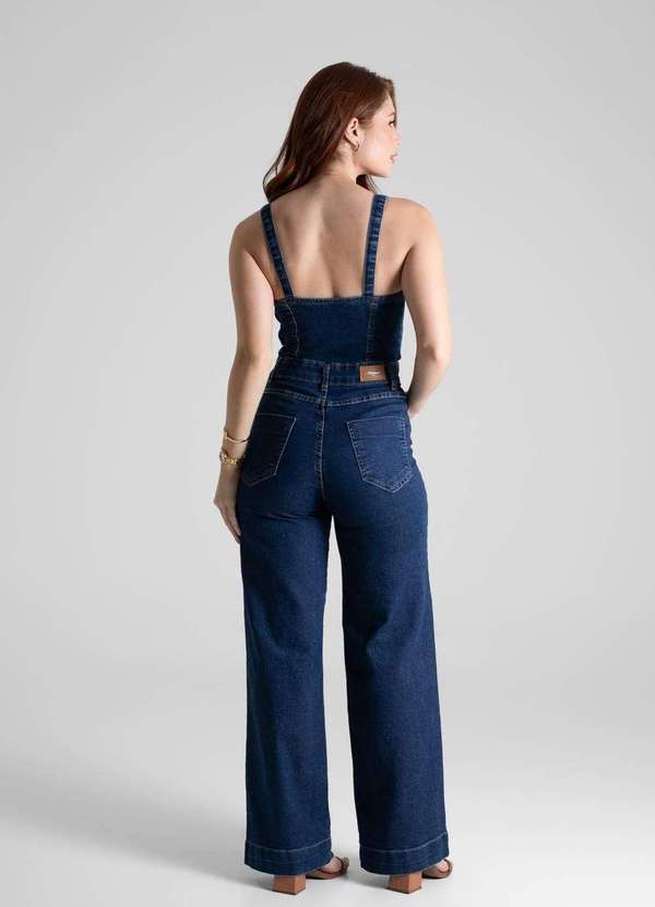 Sawary - Macacão Jeans Sawary - 280535 Azul 4