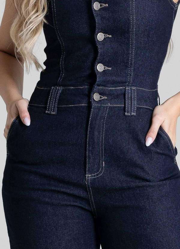 Sawary - Macacão Jeans Sawary - 281651 Azul 5