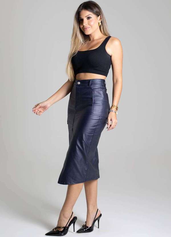 Sawary - Saia Bengaline Sawary Azul 2