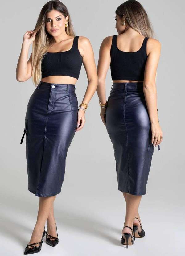 Sawary - Saia Bengaline Sawary Azul 6