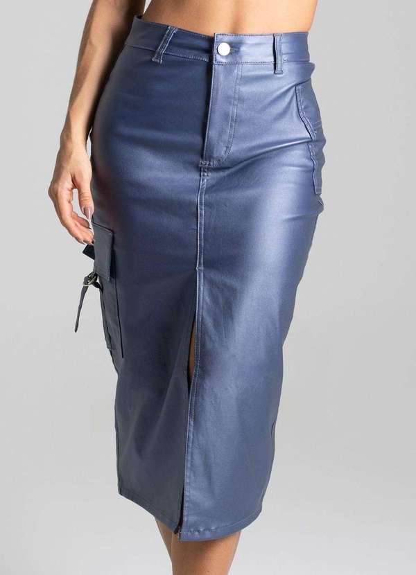 Sawary - Saia Resinada Sawary Midi - 277002 Azul 5