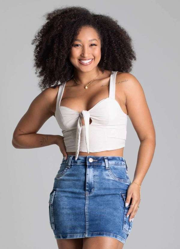 Sawary - Saia Jeans Sawary - 278323 Azul 2