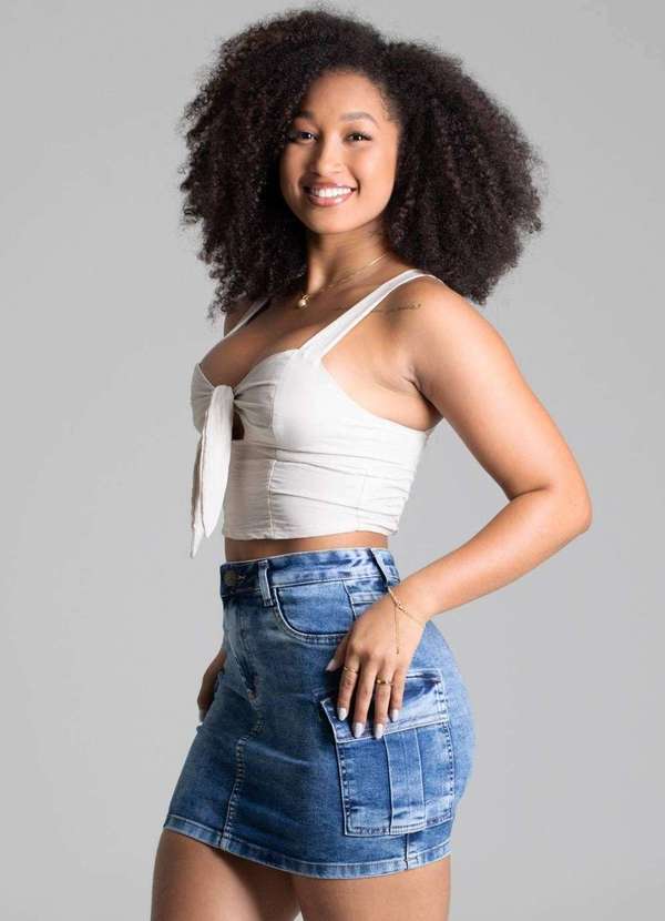 Sawary - Saia Jeans Sawary - 278323 Azul 3