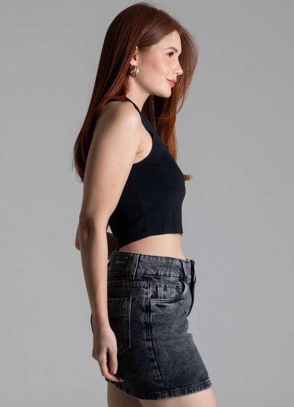 Sawary - Saia Jeans Sawary - 278819 Preto 3