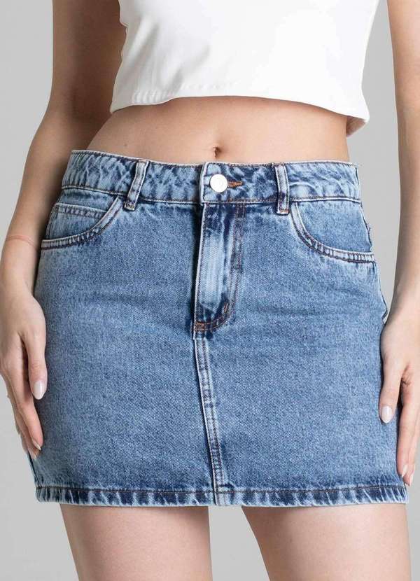 Sawary - Saia Jeans Sawary - 278820 Azul 5
