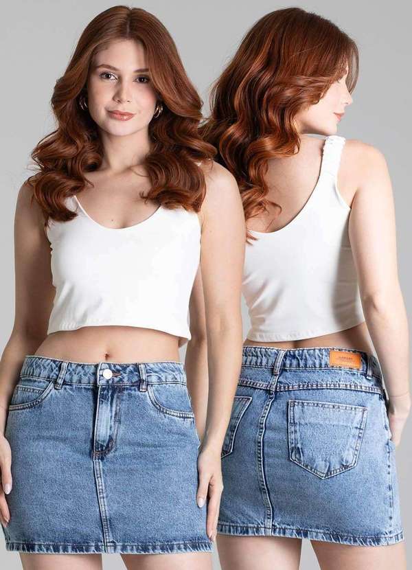 Sawary - Saia Jeans Sawary - 278820 Azul 6