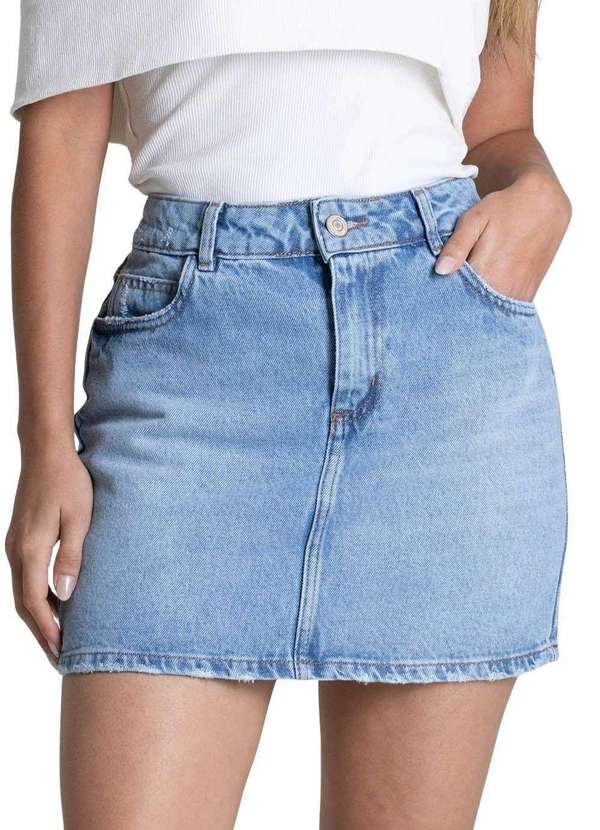 Sawary - Saia Jeans Sawary - 278891 Azul