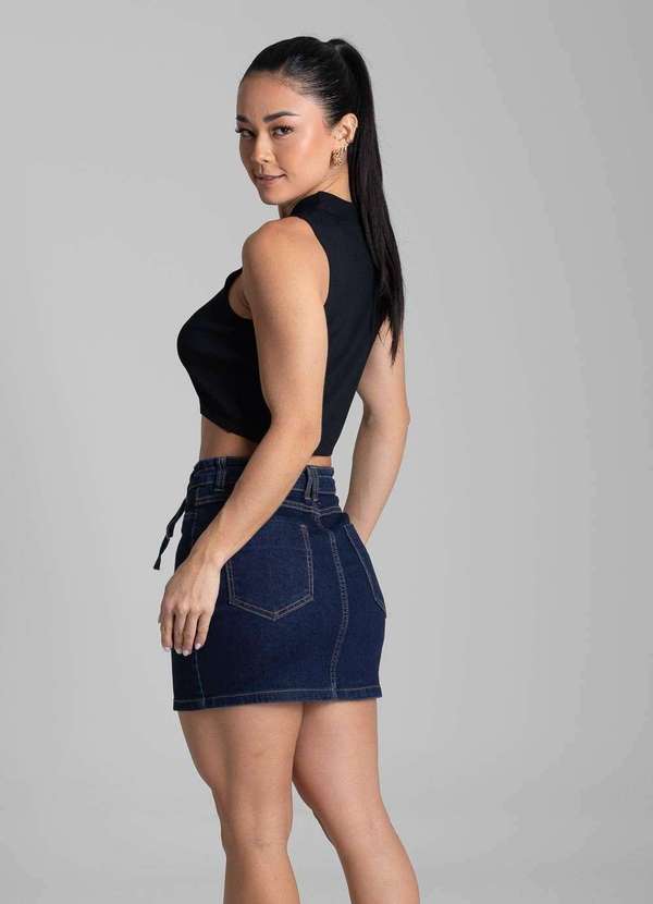 Sawary - Saia Jeans Sawary - 280747 Azul 4