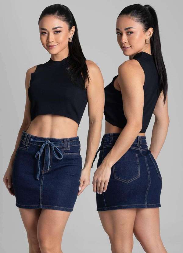 Sawary - Saia Jeans Sawary - 280747 Azul 6